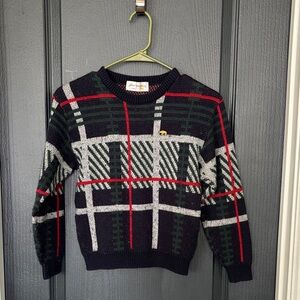 Jack Nicklaus Black and Green Plaid Sweater👽